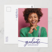 高校卒業発表写真はがき ポストカード (正面/裏面)