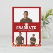 高校卒業発表写真カード 案内状 (スタンド正面)