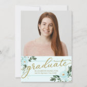 高校卒業発表写真カード 案内状 (正面)