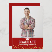 高校卒業発表写真 案内状 (正面/裏面)