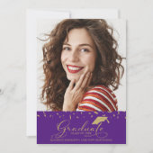 高校卒業発表写真 案内状 (正面)