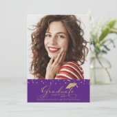 高校卒業発表写真 案内状 (スタンド正面)