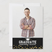 高校卒業発表写真 案内状 (正面)