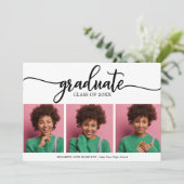 高校卒業発表3写真 案内状 (スタンド正面)