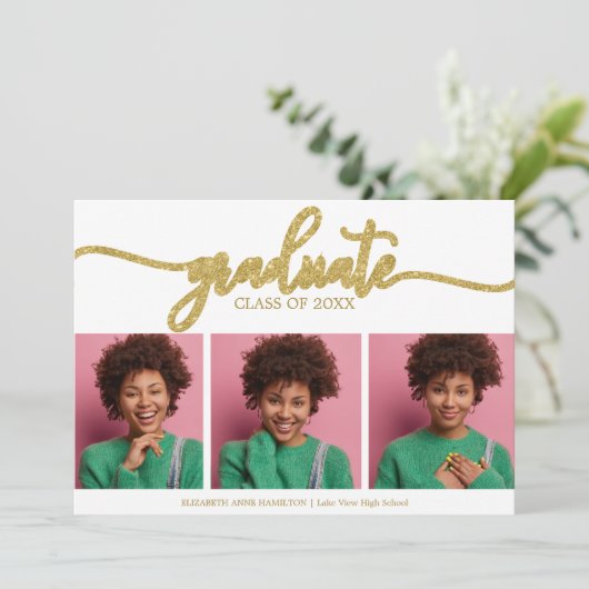 高校卒業発表3写真 案内状 (スタンド正面)