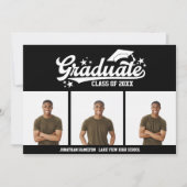 高校卒業発表3写真 案内状 (正面)