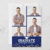 高校卒業発表4写真 案内状 (正面)