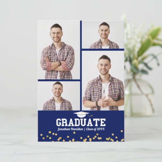 高校卒業発表4写真 案内状 (スタンド正面)