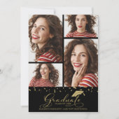 高校卒業発表4写真 案内状 (正面)