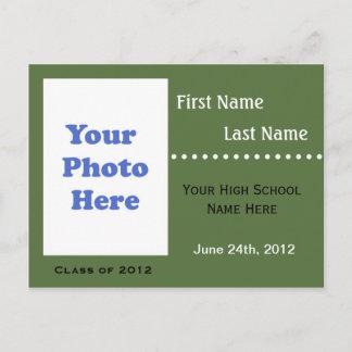 高校卒業発表 インビテーションポストカード