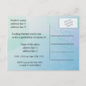 高校卒業発表 インビテーションポストカード (裏面)