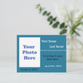 高校卒業発表 インビテーションポストカード (スタンド正面)