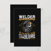 高校卒業証書を使ってwを修正するベクトル溶接機 招待状 (正面/裏面)