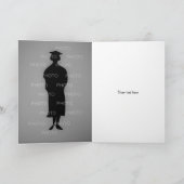 高校卒業2021年のカスタムポートレート写真 カード (内部)