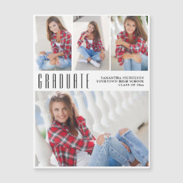 高校卒業4写真 マグネット招待状