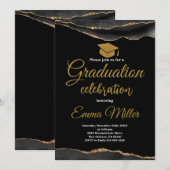 高校卒業 招待状 (正面/裏面)