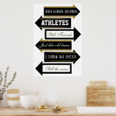 高校同窓会 フォトブース 矢印 プロップス キット ポスター (キッチン)