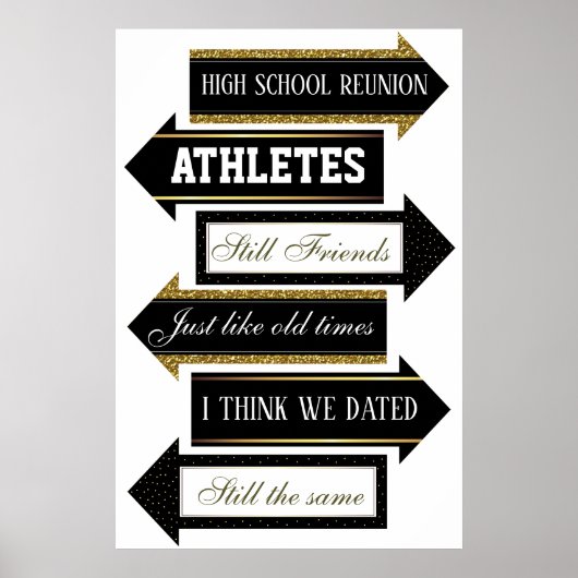 高校同窓会 フォトブース 矢印 プロップス キット ポスター (正面)