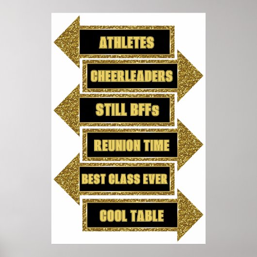 高校同窓会 フォトブース 矢印 プロップス キット ポーズ ポスター (正面)