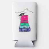 高校名門私立校風の卒業大学スーツケース スリム缶クーラー (裏面)