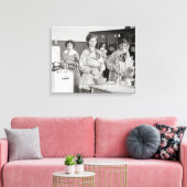 高校女子料理, 1935 キャンバスプリント (インサイチュ (リビング))