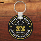 高校懇親会の卒業年 キーホルダー (正面)