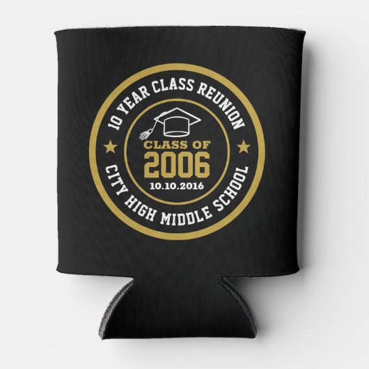 高校懇親会の卒業年 缶クーラー (正面)