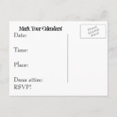 高校懇親会はがき招待状 案内ポストカード (裏面)