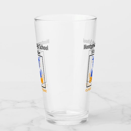 高校懇親会カスタムブルーオレンジ タンブラーグラス (右)