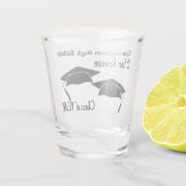 高校懇親会デュアルブラックモルタルボード ショットグラス (裏面)