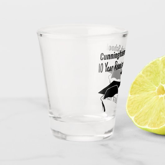 高校懇親会デュアルブラックモルタルボード ショットグラス (左)