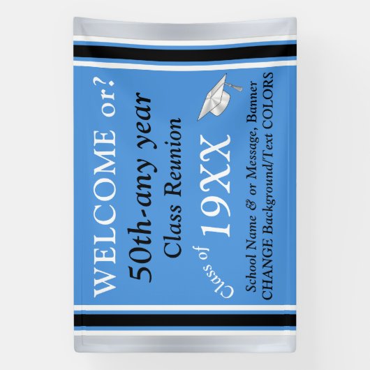 高校懇親会バナー、完全にカスタマイズ可能、 横断幕 (縦)