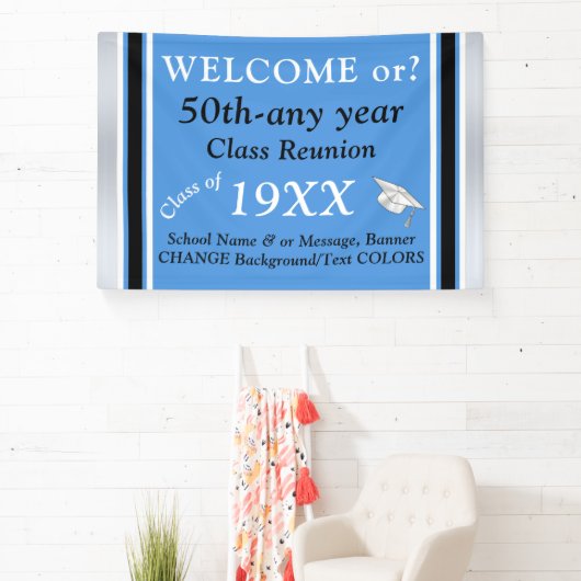 高校懇親会バナー、完全にカスタマイズ可能、 横断幕 (インサイチュ)