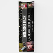 高校懇親会フォトグレー紙吹雪パーティー 横断幕 (縦)