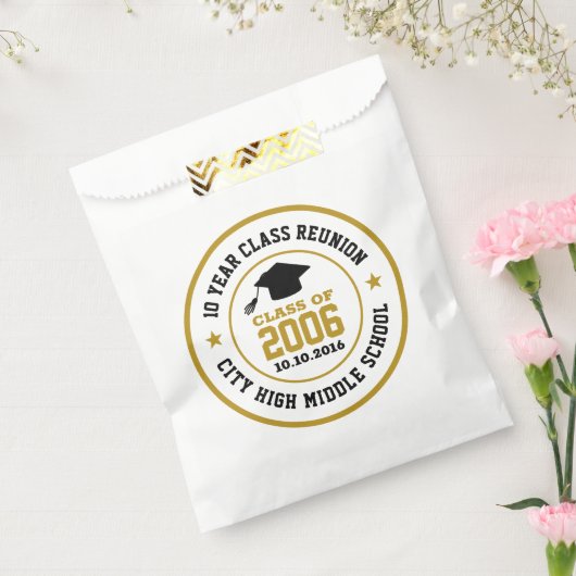 高校懇親会大学卒業年 フェイバーバッグ (封をした状態)
