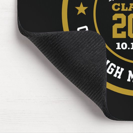 高校懇親会大学卒業年 マウスパッド (コーナー)