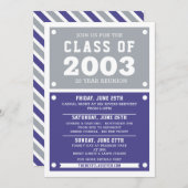 高校懇親会招待状 |懇親会 招待状 (正面/裏面)