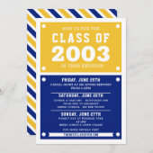 高校懇親会招待状 |懇親会 招待状 (正面/裏面)