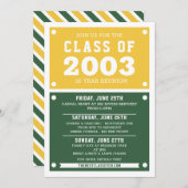 高校懇親会招待状 |懇親会 招待状 (正面/裏面)