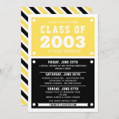 高校懇親会招待状 |懇親会 招待状 (正面/裏面)