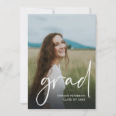 高校撮モダン影卒業発表 招待状 (正面)