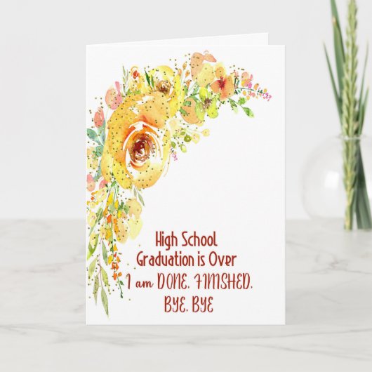 高校時代違うの感謝の種 サンキューカード (正面)