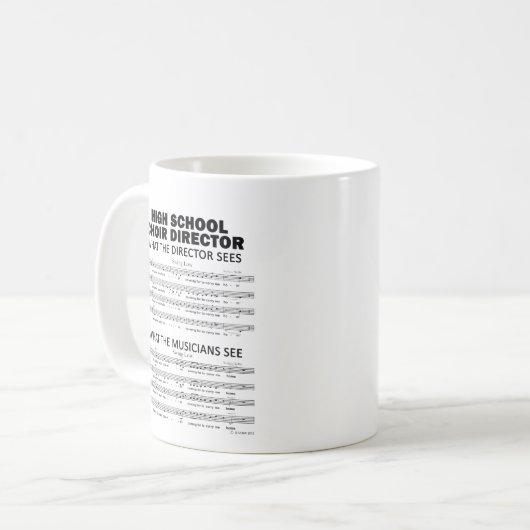 高校生の合唱団が目にするもの コーヒーマグカップ (正面左)