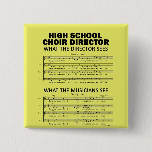 高校生の合唱団が目にするもの 缶バッジ (正面)