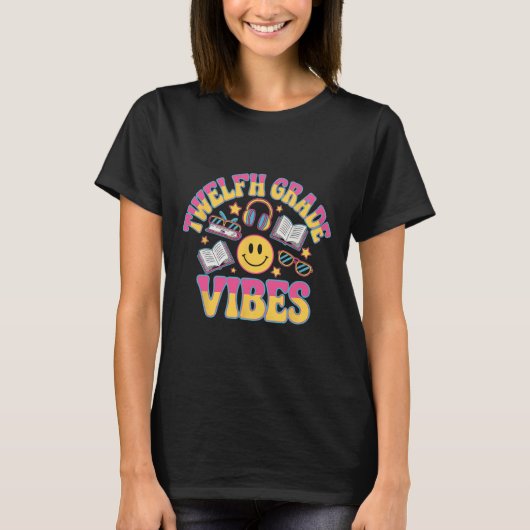 高校生の雰囲気 12年生の先生 キッズの学校 Tシャツ (正面)
