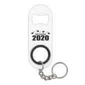 高校生の2020年学年制卒業証書(黒) キーホルダー栓抜き (裏面)