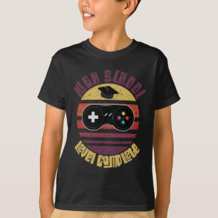 高校生レベルの完全な面白い卒業ゲーマー Tシャツ