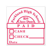 高校生会会費印紙 セルフインキングスタンプ (デザイン)