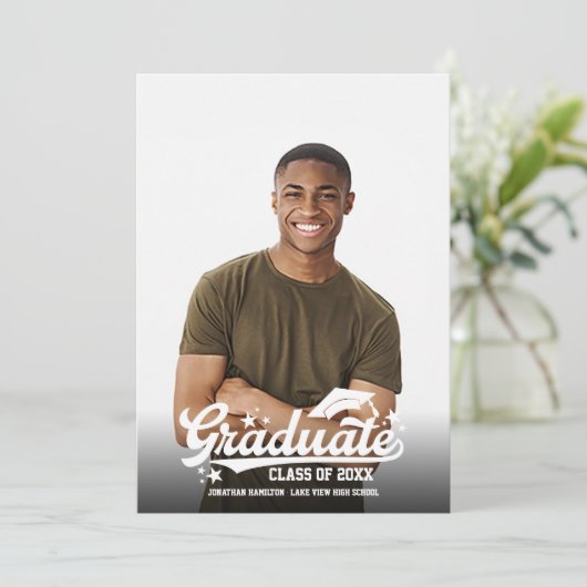 高校生写真卒業発表 案内状 (スタンド正面)