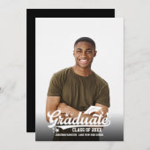 高校生写真卒業発表 案内状 (正面/裏面)